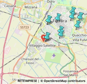 Mappa Via della Spiga, 44124 Ferrara FE, Italia (1.98364)