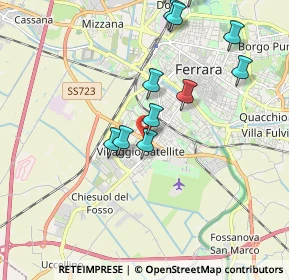 Mappa Via della Spiga, 44124 Ferrara FE, Italia (2.45071)