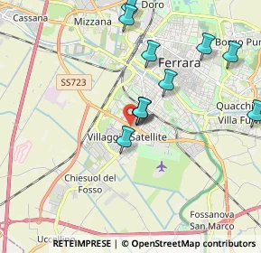 Mappa Via della Spiga, 44124 Ferrara FE, Italia (1.85)