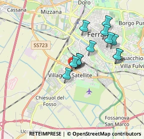 Mappa Via della Spiga, 44124 Ferrara FE, Italia (1.46154)