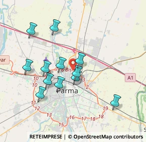 Mappa Via Rocco Bormioli, 43122 Parma PR, Italia (3.4025)