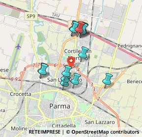 Mappa Via Rocco Bormioli, 43122 Parma PR, Italia (1.52143)