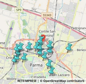Mappa Via Rocco Bormioli, 43122 Parma PR, Italia (2.04529)