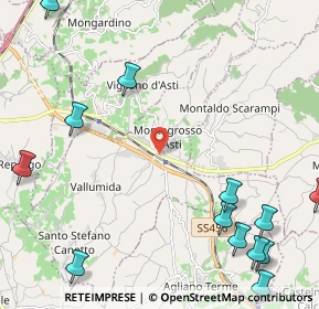 Mappa Via XX Settembre, 14048 Montegrosso AT, Italia (3.38429)