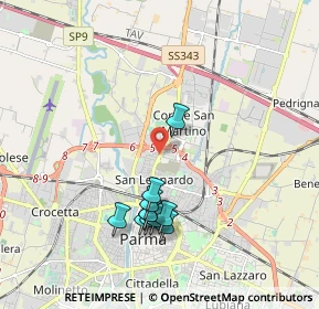 Mappa Via F. Guerci, 43122 Parma PR, Italia (1.83)