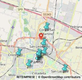 Mappa Via F. Guerci, 43122 Parma PR, Italia (2.03091)