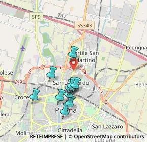Mappa Via F. Guerci, 43122 Parma PR, Italia (1.67273)