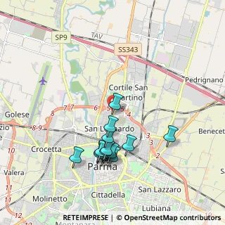 Mappa Via Ferdinando Guerci, 43122 Parma PR, Italia (1.85733)