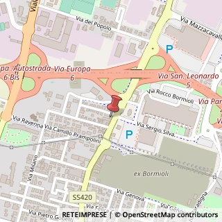 Mappa Via San Leonardo, 68, 43122 Parma, Parma (Emilia Romagna)