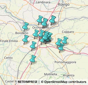 Mappa Via Giovanni Manardo, 44124 Ferrara FE, Italia (8.8765)