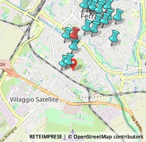 Mappa Via Giovanni Manardo, 44124 Ferrara FE, Italia (1.227)