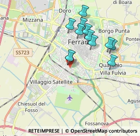 Mappa Via Giovanni Manardo, 44124 Ferrara FE, Italia (1.70083)