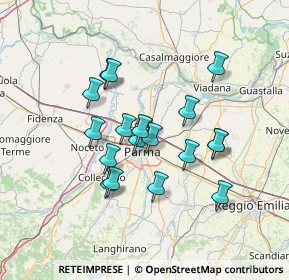 Mappa Via del Popolo, 43122 Parma PR, Italia (12.00889)