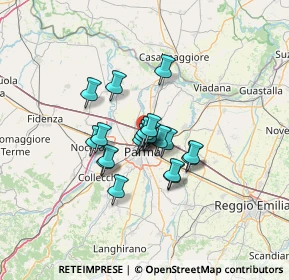 Mappa Via del Popolo, 43122 Parma PR, Italia (8.6625)