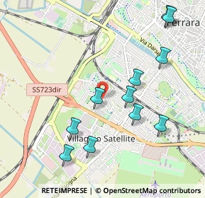 Mappa Via Italo svevo, 44124 Ferrara FE, Italia (1.08273)