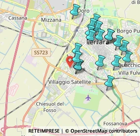 Mappa Via Italo svevo, 44124 Ferrara FE, Italia (1.9705)