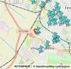 Mappa Via Melchiorre Fardella, 44124 Ferrara FE, Italia (1.2775)