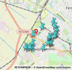 Mappa Via Melchiorre Fardella, 44124 Ferrara FE, Italia (0.8885)