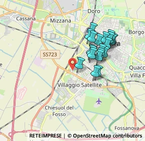 Mappa Via Melchiorre Fardella, 44124 Ferrara FE, Italia (1.589)