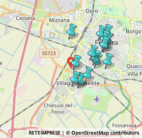 Mappa Via Melchiorre Fardella, 44124 Ferrara FE, Italia (1.53813)