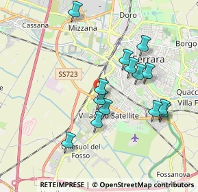 Mappa Via Melchiorre Fardella, 44124 Ferrara FE, Italia (1.76643)