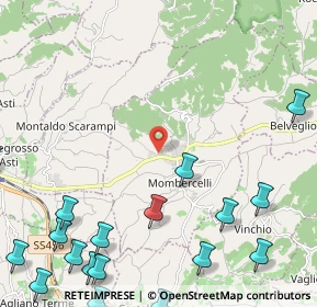 Mappa Via Valtiglione, 14047 Mombercelli AT, Italia (3.552)