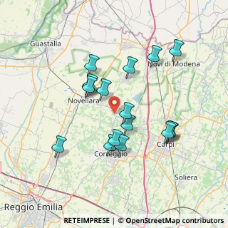 Mappa Via Vettigano, 42010 Rio Saliceto RE, Italia (6.73059)