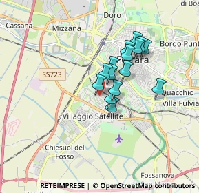 Mappa Via Mambro, 44124 Ferrara FE, Italia (1.25133)