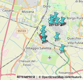 Mappa Via Mambro, 44124 Ferrara FE, Italia (1.44308)