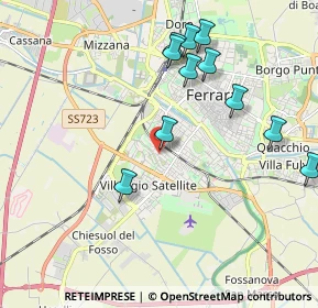 Mappa Via Mambro, 44124 Ferrara FE, Italia (2.09909)