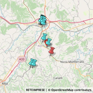 Mappa Via della Guardia, 14048 Montegrosso AT, Italia (7.10308)