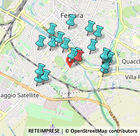 Mappa Via Alfredo Pitteri, 44122 Ferrara FE, Italia (0.792)