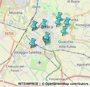 Mappa Via Alfredo Pitteri, 44122 Ferrara FE, Italia (1.36909)