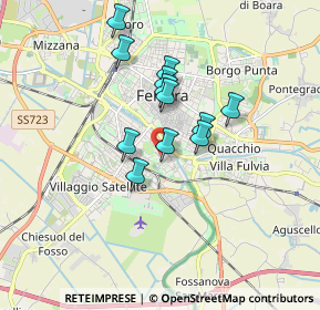 Mappa Via Alfredo Pitteri, 44122 Ferrara FE, Italia (1.35833)