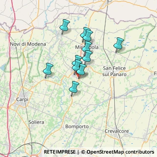 Mappa Via degli Estensi, 41036 Medolla MO, Italia (5.32091)