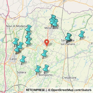 Mappa Via Sparato, 41036 Medolla MO, Italia (9.122)