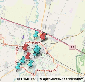 Mappa Piazza Giuseppe Ungaretti, 43122 Parma PR, Italia (3.545)