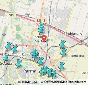 Mappa Via Montale Eugenio, 43122 Parma PR, Italia (2.57412)