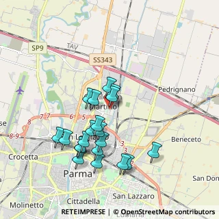 Mappa Via Montale Eugenio, 43122 Parma PR, Italia (1.786)