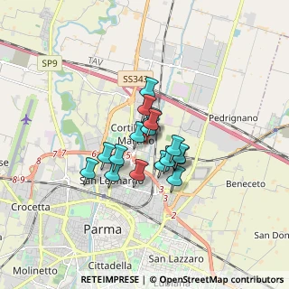 Mappa Piazza Giuseppe Ungaretti, 43122 Parma PR, Italia (1.05824)