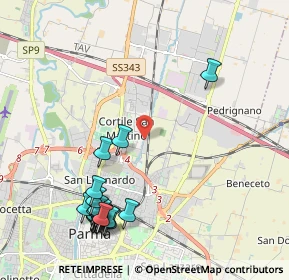 Mappa Strada Naviglio Alto, 43122 Parma PR, Italia (2.577)