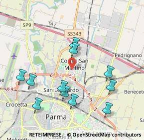 Mappa Via Mazzacavallo, 43122 Parma PR, Italia (2.11909)