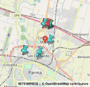 Mappa Via Mazzacavallo, 43122 Parma PR, Italia (1.39455)