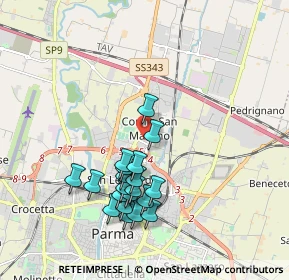 Mappa Via Mazzacavallo, 43122 Parma PR, Italia (1.819)