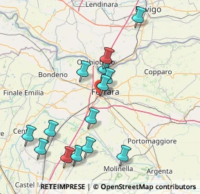 Mappa Via Ludwig Van Beethoven, 44124 Ferrara FE, Italia (16.33714)