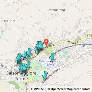 Mappa Via Davalli, 43039 Salsomaggiore Terme PR, Italia (0.605)