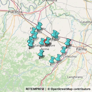 Mappa Via Riccio da Parma, 43039 Salsomaggiore Terme PR, Italia (10.8335)