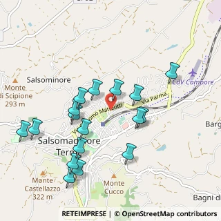Mappa Via Riccio da Parma, 43039 Salsomaggiore Terme PR, Italia (1.01706)