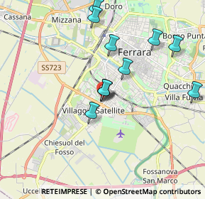 Mappa Viale Krasnodar, 44124 Ferrara FE, Italia (1.72636)