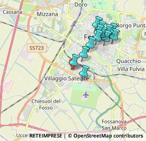 Mappa Viale Krasnodar, 44124 Ferrara FE, Italia (1.75923)